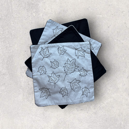 Hand Embroidered Cushion Covers (Set of 4 | Embroidered 2, Plain 2)