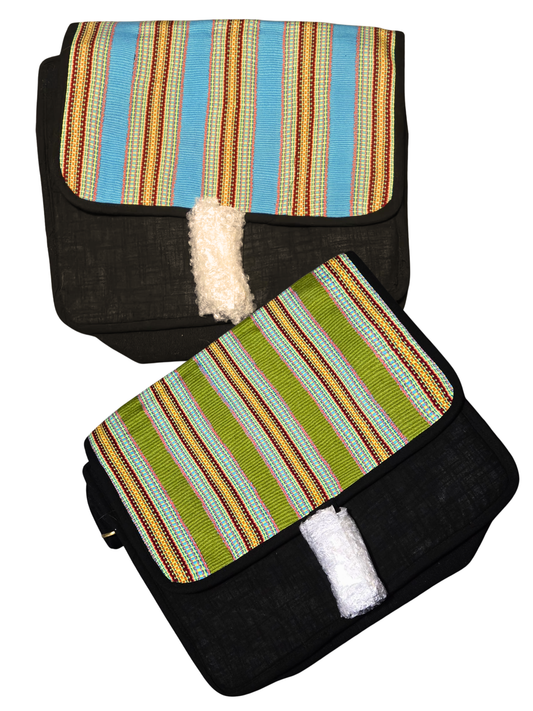 Laptop Bag - with Handwoven Inkle Loom