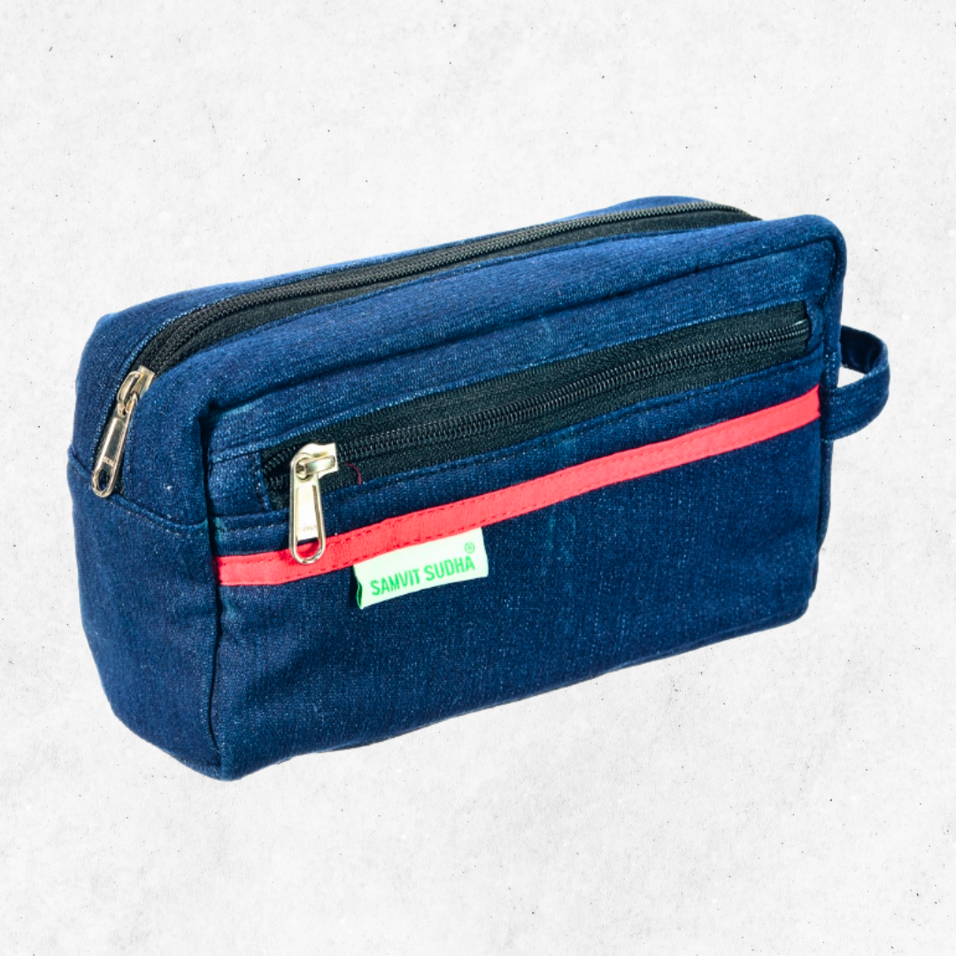 Neel - Denim Travel Utility Pouch