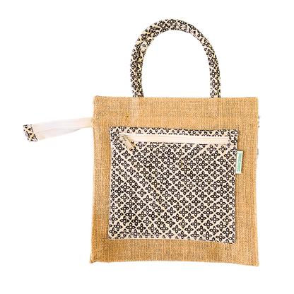 Jute Shopping Bag (includes pockets inside & out)