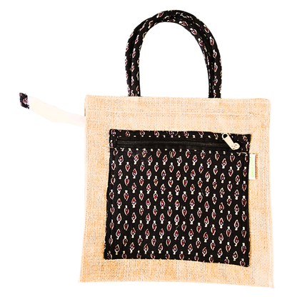 Jute Shopping Bag (includes pockets inside & out)